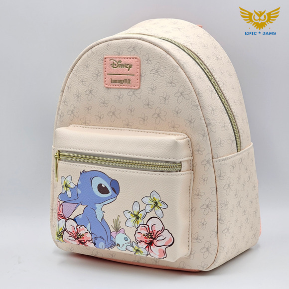 Loungefly Disney Stitch Tropical Flowers Mini Backpack New main image 4
